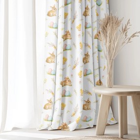 Goldea húsvéti dekor függöny - vidám húsvét 140x150 cm