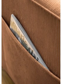 Narancssárgásbarna kordbársony fotel Lofty Lilly – Miuform