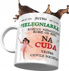 Ápolónői bögre a csodákra várni kell fényképes nyomtatással