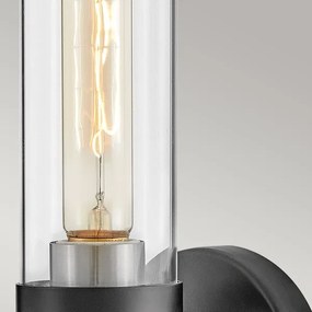 Hinkley HK-ELLISON1-BK-BN - Fürdőszobai lámpatest ELLISON 1xE27/40W/230V IP44 fekete