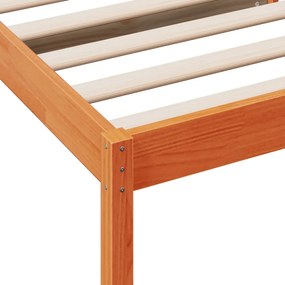 viaszbarna tömör fenyőfa kanapéágy matrac nélkül 80 x 200 cm