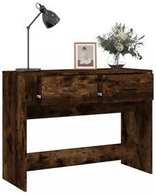 füstös tölgy színű szerelt fa tálalóasztal 100 x 39 x 75 cm