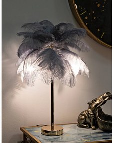 Szürke-aranyszínű asztali lámpa (magasság 55 cm) Palm – Mauro Ferretti