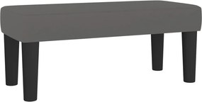 vidaXL szürke műbőr pad 70 x 30 x 30 cm
