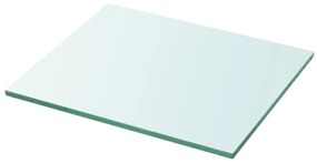 2 db átlátszó üveg paneles polc 30 x 20 cm
