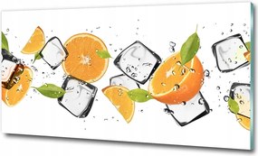 Fotó üvegkép Narancs fele 125x50