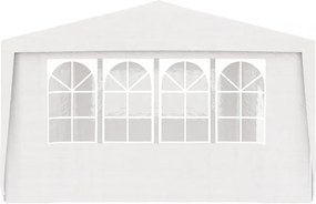 fehér rendezvénysátor oldalfalakkal 4 x 9 m 90 g/m²