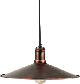 BRILAGI - Kábeles függeszték FORGE 1xE27/60W/230V, átm. 36 cm, patina/réz