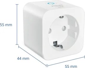 Philips - 3 darabos okos SCHUKO konnektor szett, 2300W, Wi-Fi