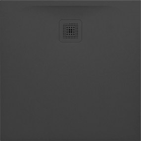Laufen Pro négyzet alakú zuhanytálca 90x90 cm fekete H2109560800001