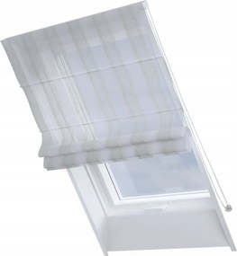 Kész redőny Rimini tetőtéri ablakra 50x60cm fehér