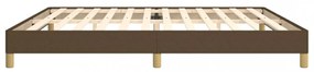 sötétbarna szövet ágykeret matrac nélkül 200 x 200 cm