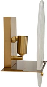 Aranyszínű üveg fali lámpa Portlan – Mauro Ferretti