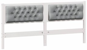 Fejtámla Egyéb Fehér és világosszürke 160 cm Tömör fenyőfa