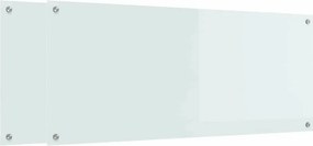 vidaXL Konyhai splashback 2 pcs Fehér 120 x 50 cm edzett üveg