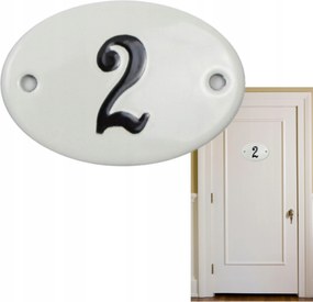 Címtábla Házszám Fém Tábla Házhoz 4x6CM Zománcozott