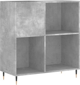 vidaXL betonszürke szerelt fa hanglemezszekrény 84,5 x 38 x 89 cm