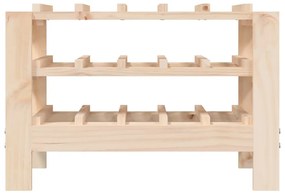 Tömör fenyőfa bortartó állvány 61,5 x 30 x 42 cm