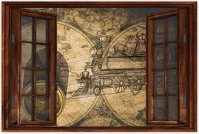 Poszterek 120x80 Régi vintage térkép