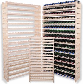 192 palackos állvány bortartó állvány moduláris 16x12 építs úgy, mint egy kattanó építőkocka