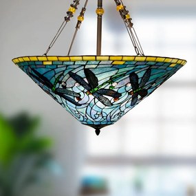 Tiffany mennyezeti lámpa szitakötő Ø 71*75 CM