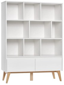 Swing fehér gyerek könyvespolc, 120 x 160 cm - Pinio