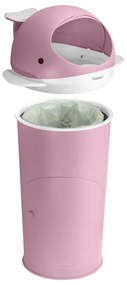 Rózsaszín műanyag szemetes pelenkákhoz 25 l Whale – Kindsgut