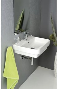 Isvea - SOTT AQUA ráépített mosdó 48x42 cm kerámia/fehér