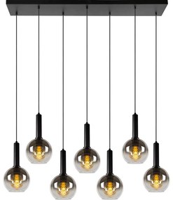 Lucide 45402/07/30 - Csillár zsinóron MARIUS 7xE27/40W/230V fekete