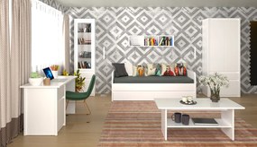 Fali polc 125, fehér, ERODIN