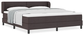 Boxspring Ágy Matrac 180x200 cm Sötétbarna Szövet