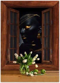 Poszterek 50x70 Aranyozott arc