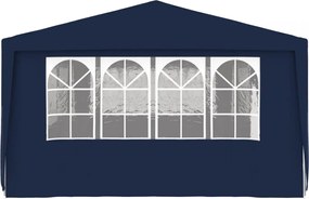kék rendezvénysátor oldalfalakkal 4 x 9 m 90 g/m²