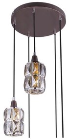 Globo 15761-5 - Kristály csillár zsinóron WOLLI 5xE14/40W/230V