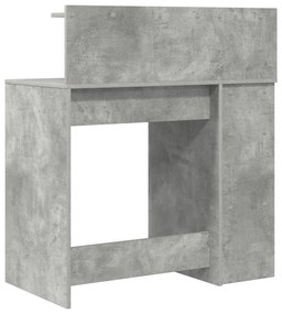 tárolós asztal Beton szürke 90x48x101.5 cm Szerelt fa