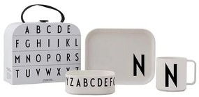 Design Letters gyerek reggeliző készlet Classics in a suitcase N 4 db