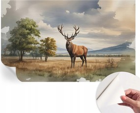 Divatos öntapadós fali tapéta Fenséges szarvas 416x254 cm
