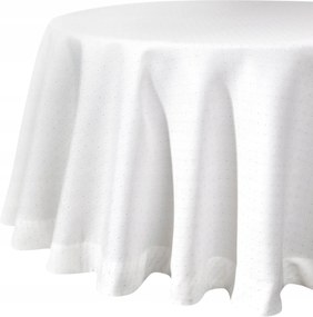 Kerek Abrosz 150 cm fehér étkező-konyha dekorációs asztalterítő