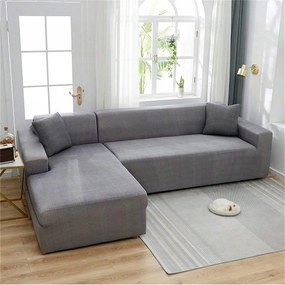 1DB Kanapé Ágytakaró Huzat Szürke Sima Párnahuzat Shein M