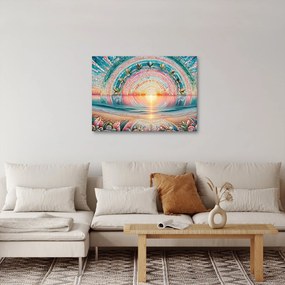 Kép – Naplemente mozaik (70x50 cm)