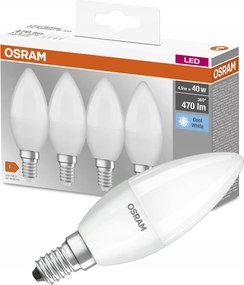 4DB-OS Csomag Led Izzó E14 B35 5,5W 40W 470lm 4000K Semleges fehér Osram Base