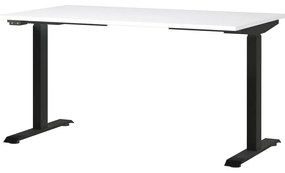 Íróasztal elektromosan állítható magassággal, fehér asztallappal 80x140 cm Jet – Germania