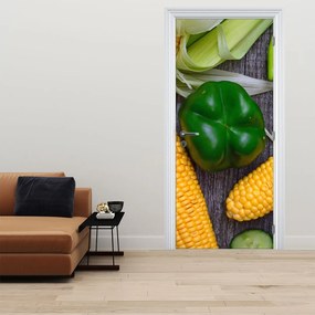 Fotótapéta ajtóra - Zöldség (95x205cm)