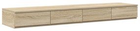 Éjjeli Asztal Sonoma tölgy Mérnöki faforgács 150 x 36,5 x 16,5 cm