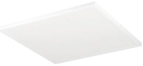 Eglo 901462 - LED Dimmelhető fürdőszobai lámpa ROVITO-R 17W/230V 50x50 cm IP44 fehér + távirányító