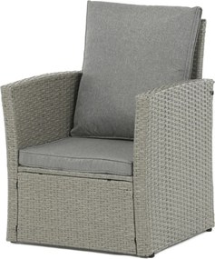 Kerti ülőgarnitúra, polyrattan, szürke, AZS-A1523 GREY