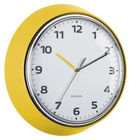 Karlsson 6006YE design falióra sárga, 34 cm átmérővel