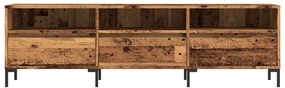 antik fa színű szerelt fa TV-szekrény 150 x 30 x 44,5 cm