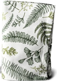 Konyhai Törlőkendő Fehér 70x50CM pamut levelek a konyhába