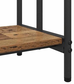 Ruhaszárító polcokkal Régi fa 60 x 30 x 100.5 cm Faanyag